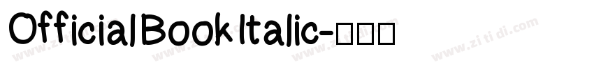 Official Book Italic字体转换
